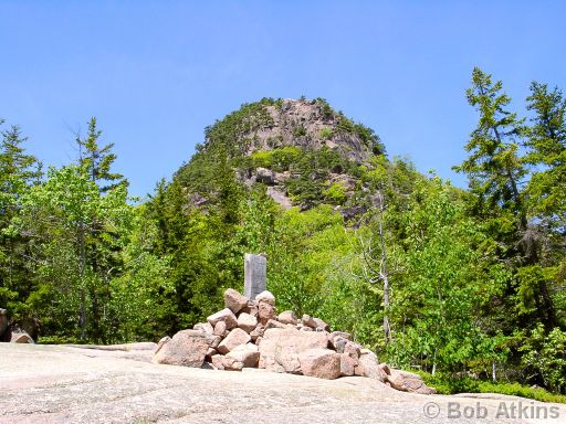 beehive_06080002.JPG   -   The Beehive is one of the most interesting hikes in Acadia National Park. The path goes up a 600ft cliff face and it complete with iron rungs and ladders to assit climbers