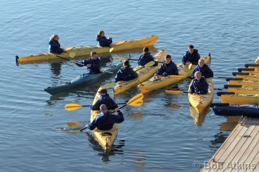 bar_harbor_kayaks_HPIM2615.JPG   -   Sea kayaks can be rented right from the dock for guided tours along the shore and out to the nearer porcupine islands