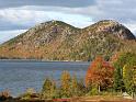 Fall foliage, the Bubbles and Jordan Pond, Acadia National Park, Maine