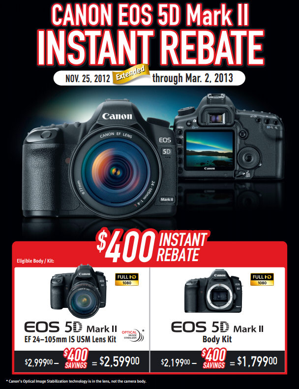 Canon Rebates 2013