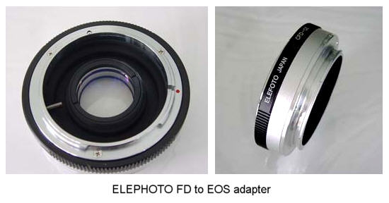 Canon EOS manual focus lenses and adapters