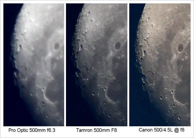 Pro Optic 500mm f6.3 - inexpensive telephoto lens